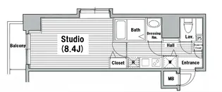 グランド・ガーラ西麻布【7階】の間取り