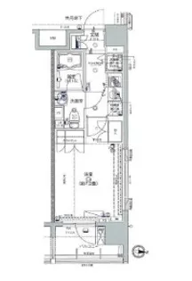 AXAS-Will四谷三丁目Sta.アクサスウィル四谷三丁目ステーショ【5階】の間取り