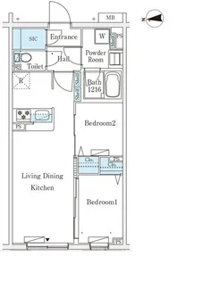 テラス杉並方南町【1階】の間取り