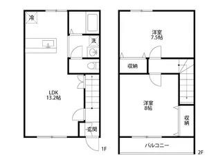 新潟県新潟市東区東明4【一戸建】の間取り