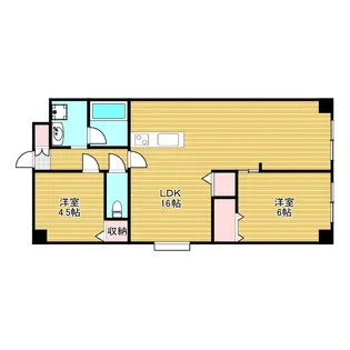 クレール千里中央【3階】の間取り