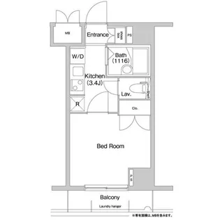 コンフォリア芝浦キャナル【6階】の間取り