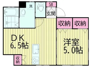 ハイツ田辺I(ハイツタナベワン)【1階】の間取り