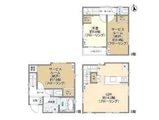 東京都豊島区要町1【一戸建】の間取り