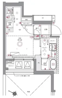 AZEST阪東橋II【10階】の間取り