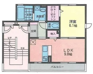 リバティーベルII【3階】の間取り