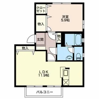 マロンフォレスタ【2階】の間取り