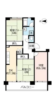 URポートアイランド【13階】の間取り