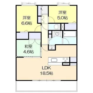 グランドパレス高千穂通【10階】の間取り