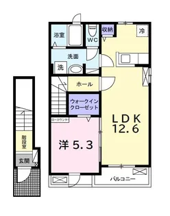 ヒカルサ市原姉ヶ崎ノース【2階】の間取り