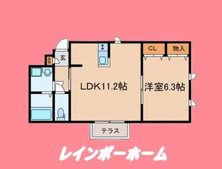 東京都葛飾区東新小岩8【アパート】の間取り