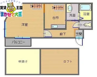 フレグランス丸山【1階】の間取り