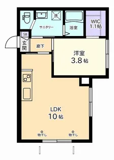 モンテベルデ【1階】の間取り