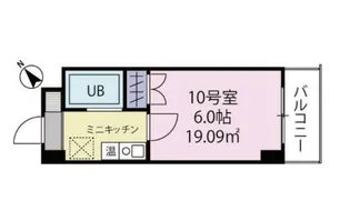 ベルビー川崎【7階】の間取り