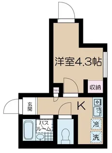 フェリーチェ中野坂上E【3階】の間取り