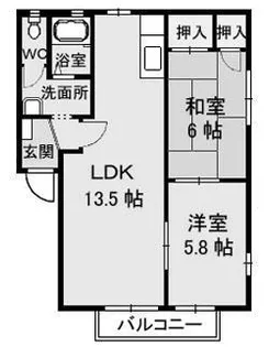ディアスEAST A・B棟【1階】の間取り