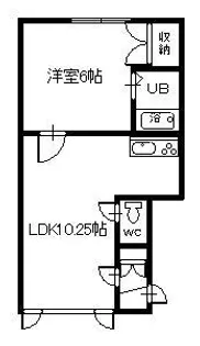 大和ハイツ【2階】の間取り