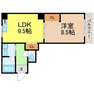 愛知県名古屋市東区泉2【マンション】の間取り