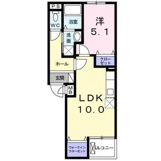 アイリー【1階】の間取り