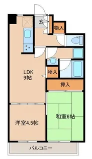 朝日プラザ幸町南アペックスシティ2番館【4階】の間取り