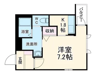 ヴィルヌーヴ【2階】の間取り