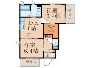 シエロアズ-ル【1階】の間取り