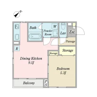 ベルカナール【1階】の間取り