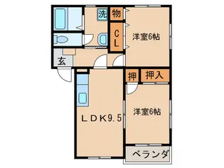 プレステージ太賀【2階】の間取り