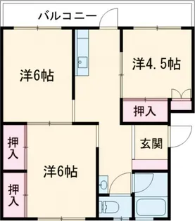 谷口アパート【3階】の間取り