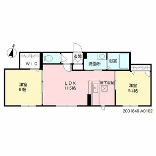 ベレオ・フチュール【1階】の間取り