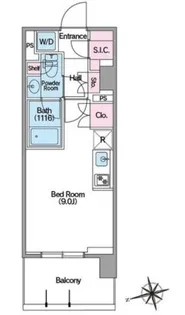 コンフォリア東新宿ステーションフロント【6階】の間取り