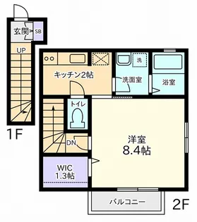 ローズガーデンハウス【1階】の間取り