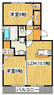 フェリーチェ【3階】の間取り