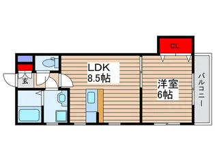 ヴィ-ナスパ-ク【2階】の間取り