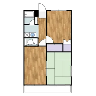 田中コーポ【1階】の間取り