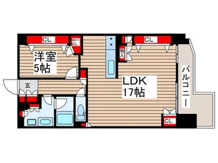 リーデンススクエア津田沼【6階】の間取り