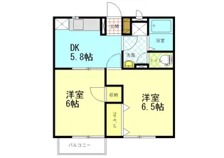 エステートY A棟【2階】の間取り
