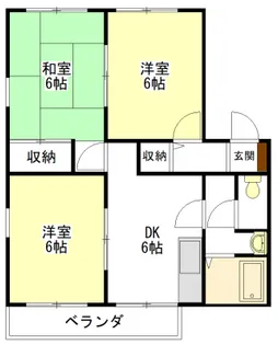 メゾンむつみヶ丘【1階】の間取り