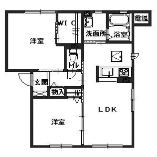 ティアラ駅南C【1階】の間取り