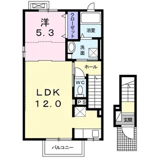 Coral 逗子・葉山【2階】の間取り