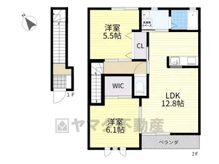 パルティールC【2階】の間取り