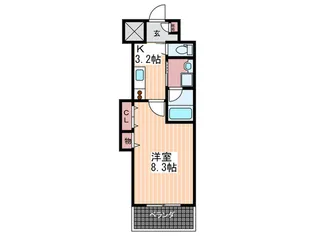 BONDBLD.III【8階】の間取り