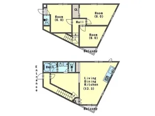テラスレジデンス北池袋【3階】の間取り