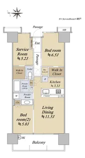 シティテラス金町 E棟【4階】の間取り