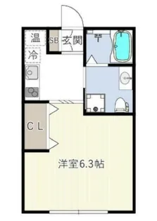 ハーモニーフラッツ不動前【2階】の間取り