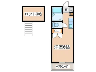 グレートハウス生田【2階】の間取り