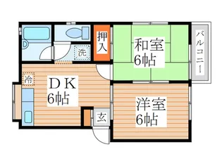 土肥ハイム【2階】の間取り