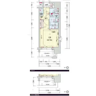 プレサンス名古屋STATIONキュオル【5階】の間取り