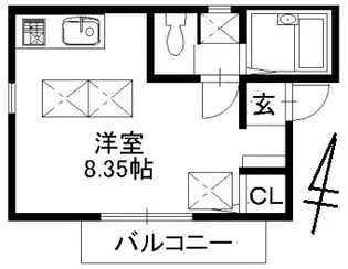 カーサS・T【1階】の間取り
