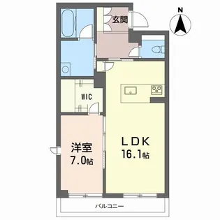 レジデンスSUMIHOU II【3階】の間取り